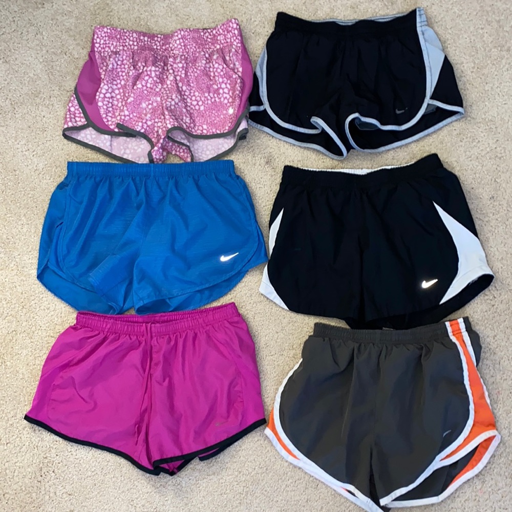 Nike shorts dri fit active wear workout lounge SMALL Lot of 6
